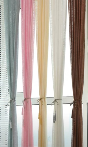 colourfull sheer curtains